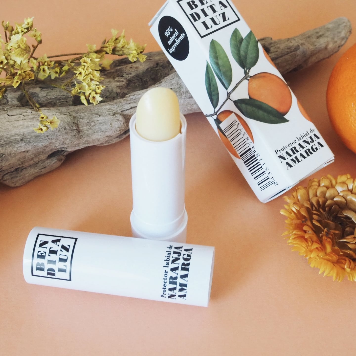 Stick labial de naranja