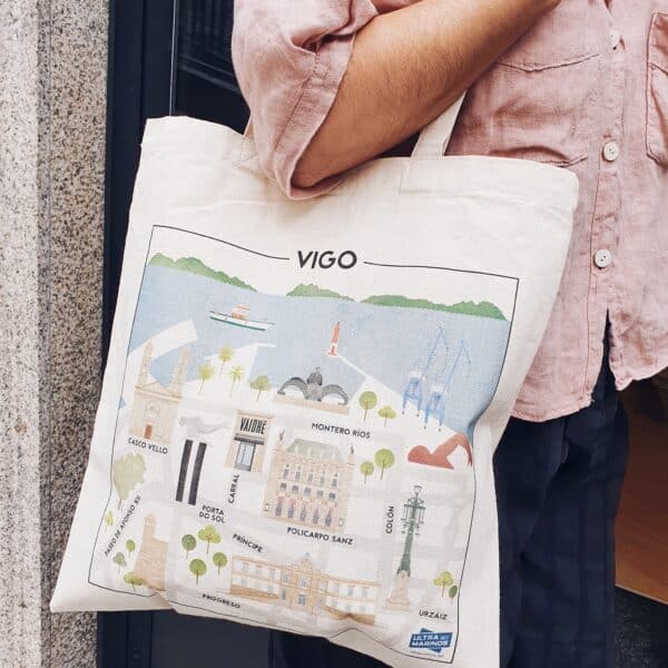 Tote bag callejero Casco Vello Vigo