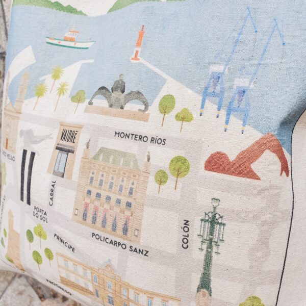 Tote bag callejero Casco Vello Vigo