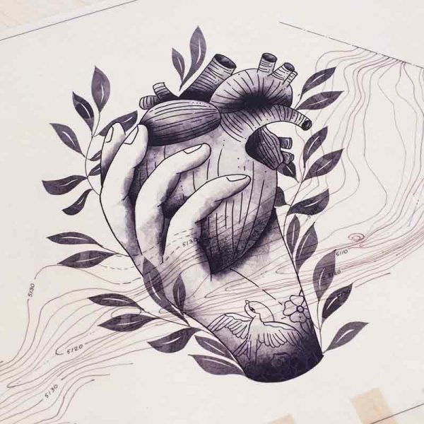 Ilustración Corazón Pichel
