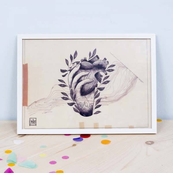 Ilustración Corazón Pichel