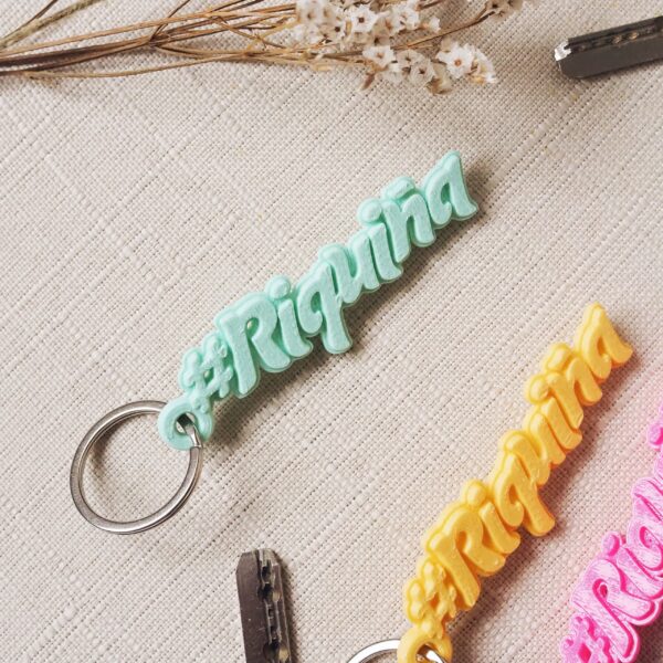 Llavero palabra Riquiñ@