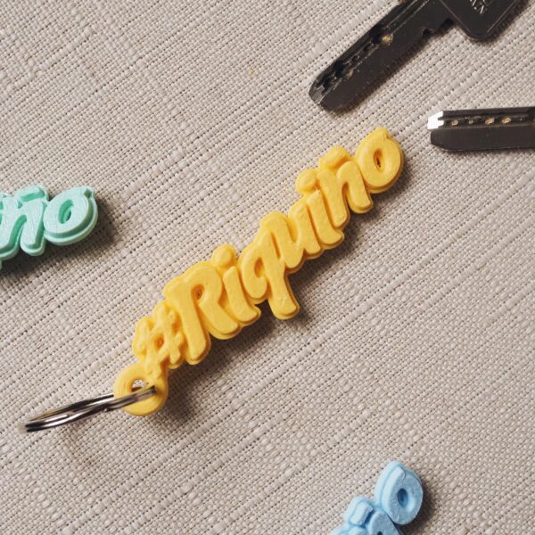 Llavero palabra Riquiñ@