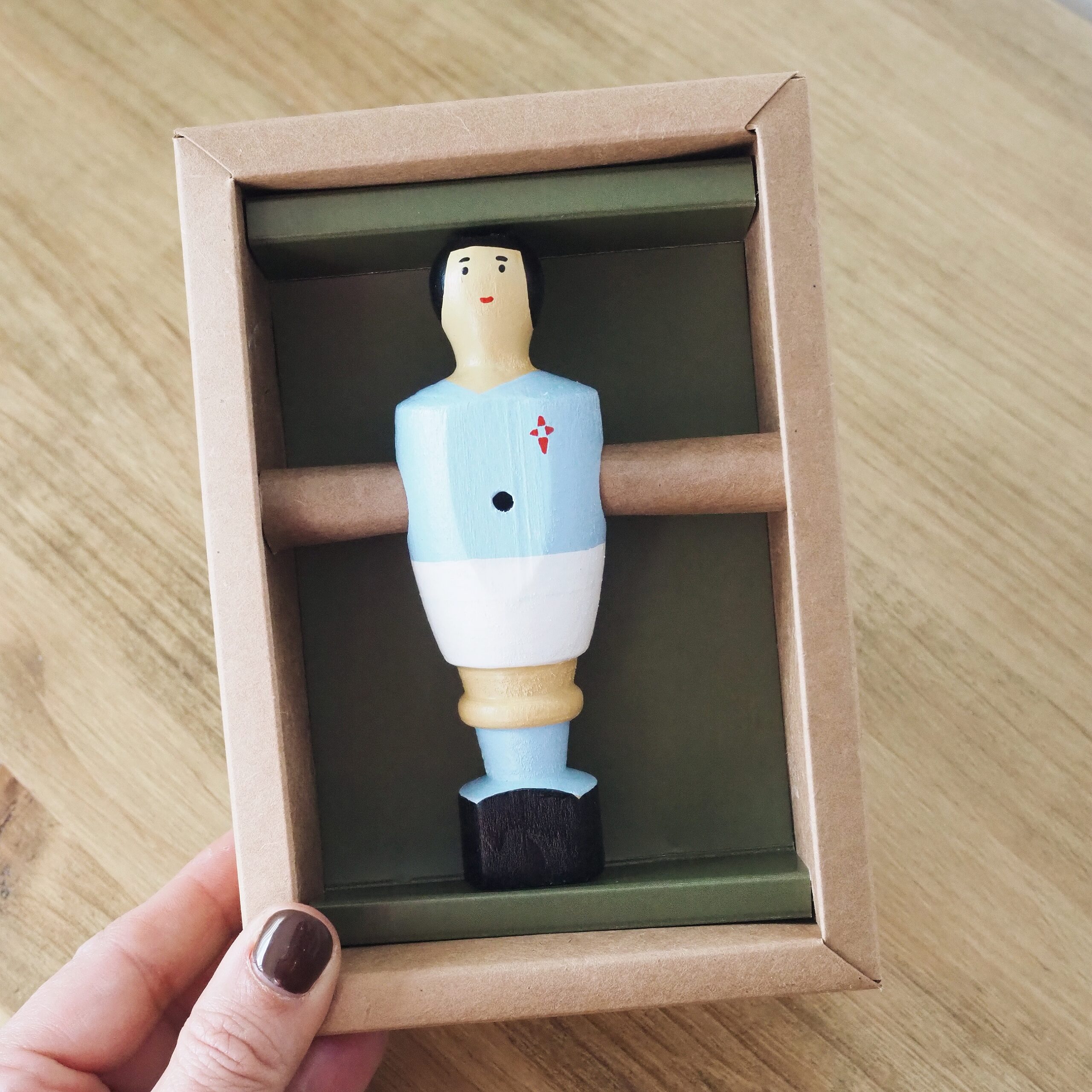 Muñeco madera futbolín Vigo