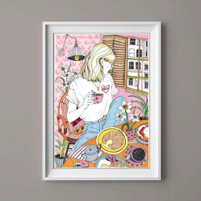 Lámina Coffee at home