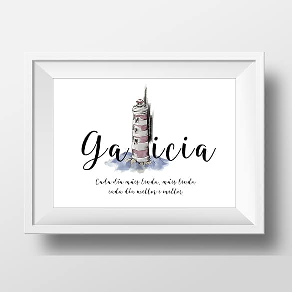 Lámina Galicia linda