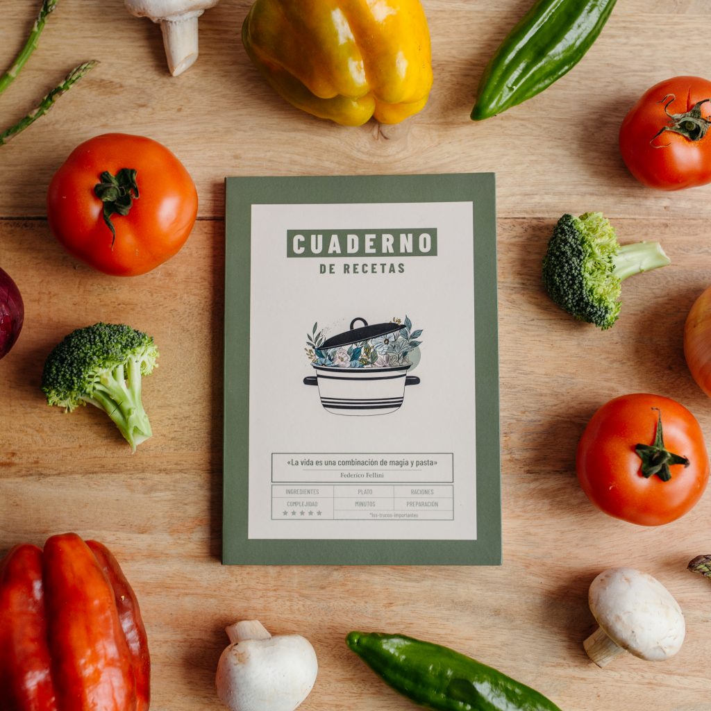 Cuaderno De Recetas Vaidhé Shop Tienda Online