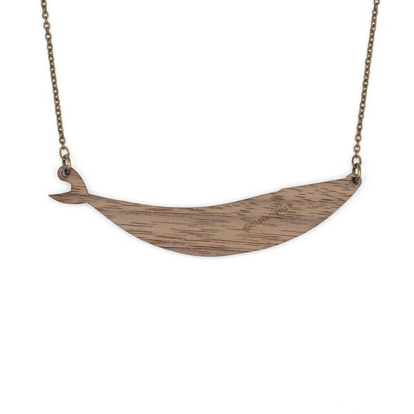 Colgante madera Whale