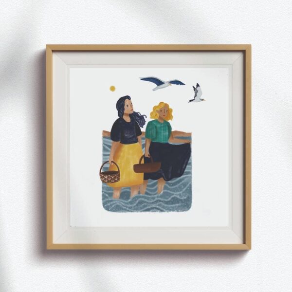 Lámina Mariscadoras