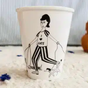 Vaso cerámica Gatos