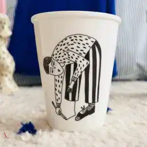 Vaso cerámica Dibujante