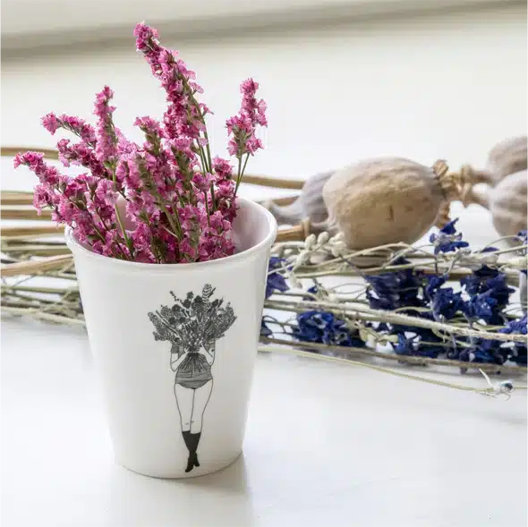 Vaso cerámica Flores