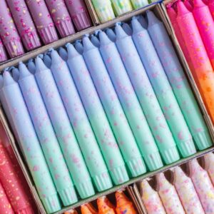 Vela Confetti azul