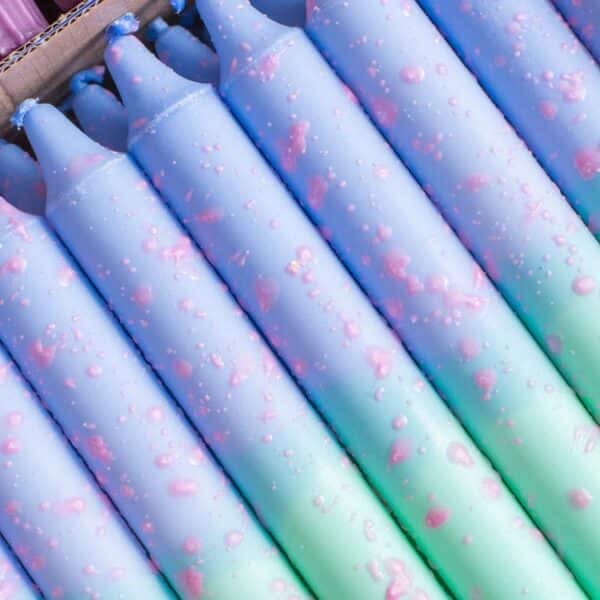 Vela Confetti azul