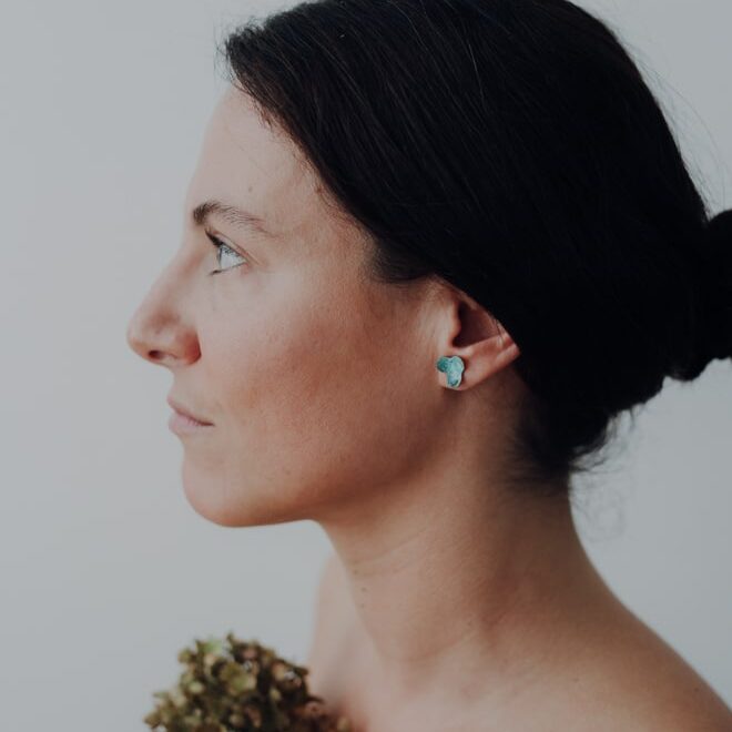 Pendientes hortensia