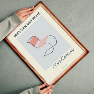 Lámina Sillas icónicas Mies