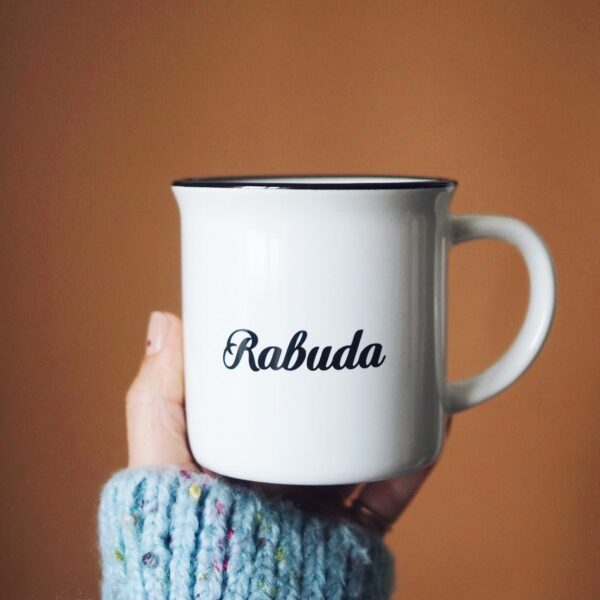 Taza Retro Rabudo y Rabuda