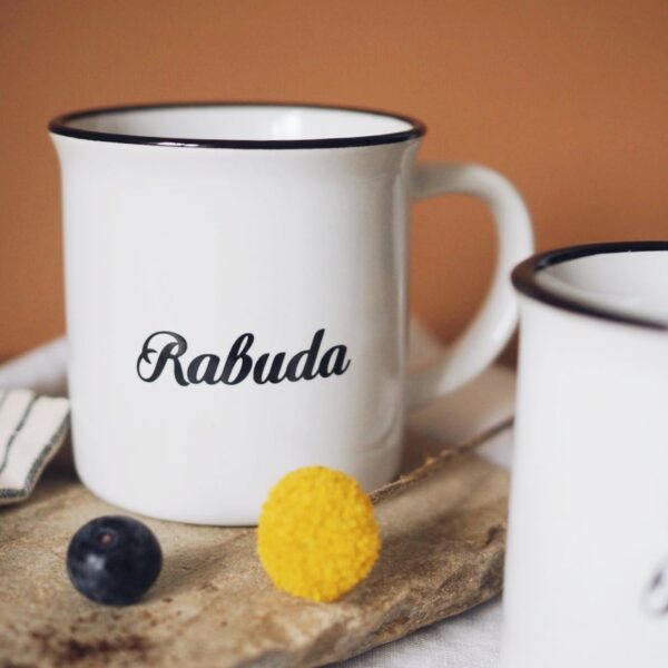 Taza Retro Rabudo y Rabuda