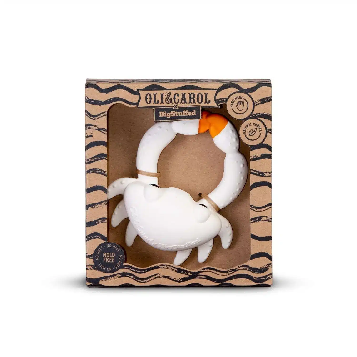 Mordedor para bebés animales albinos