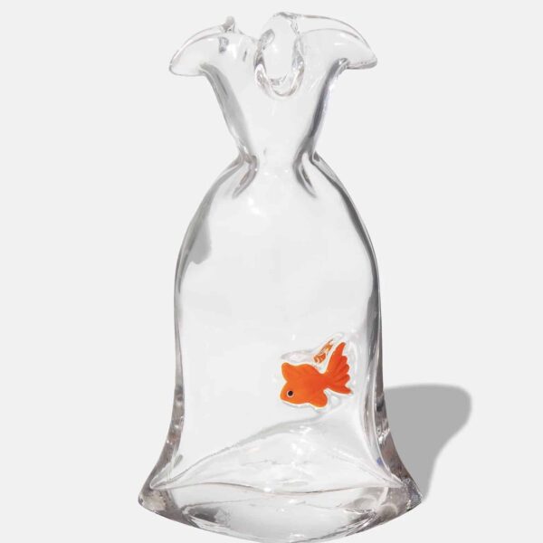 Jarrón de cristal Pez