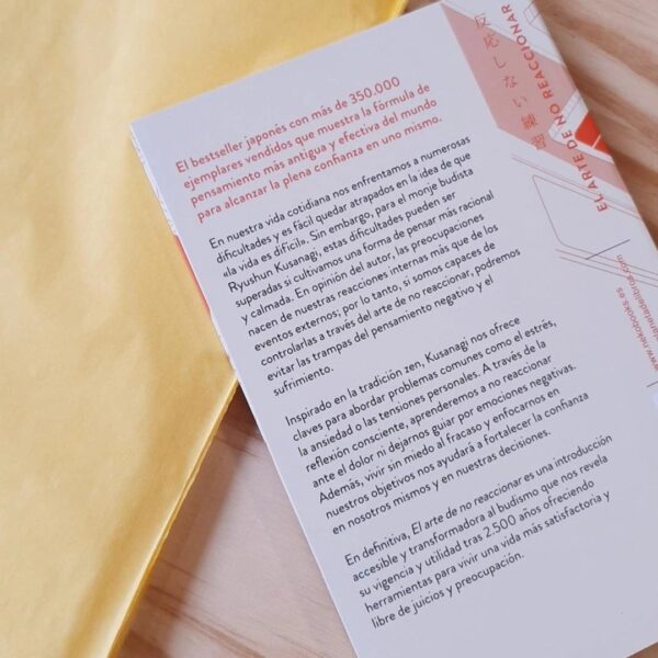 Descubre El arte de no reaccionar, un libro inspirado en la cultura japonesa para gestionar las emociones, tomar distancia y responder con calma.