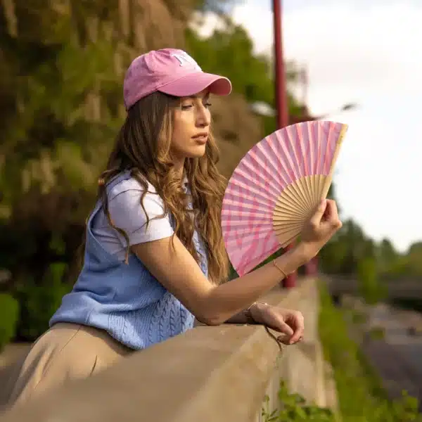 Abanico tigre rosa