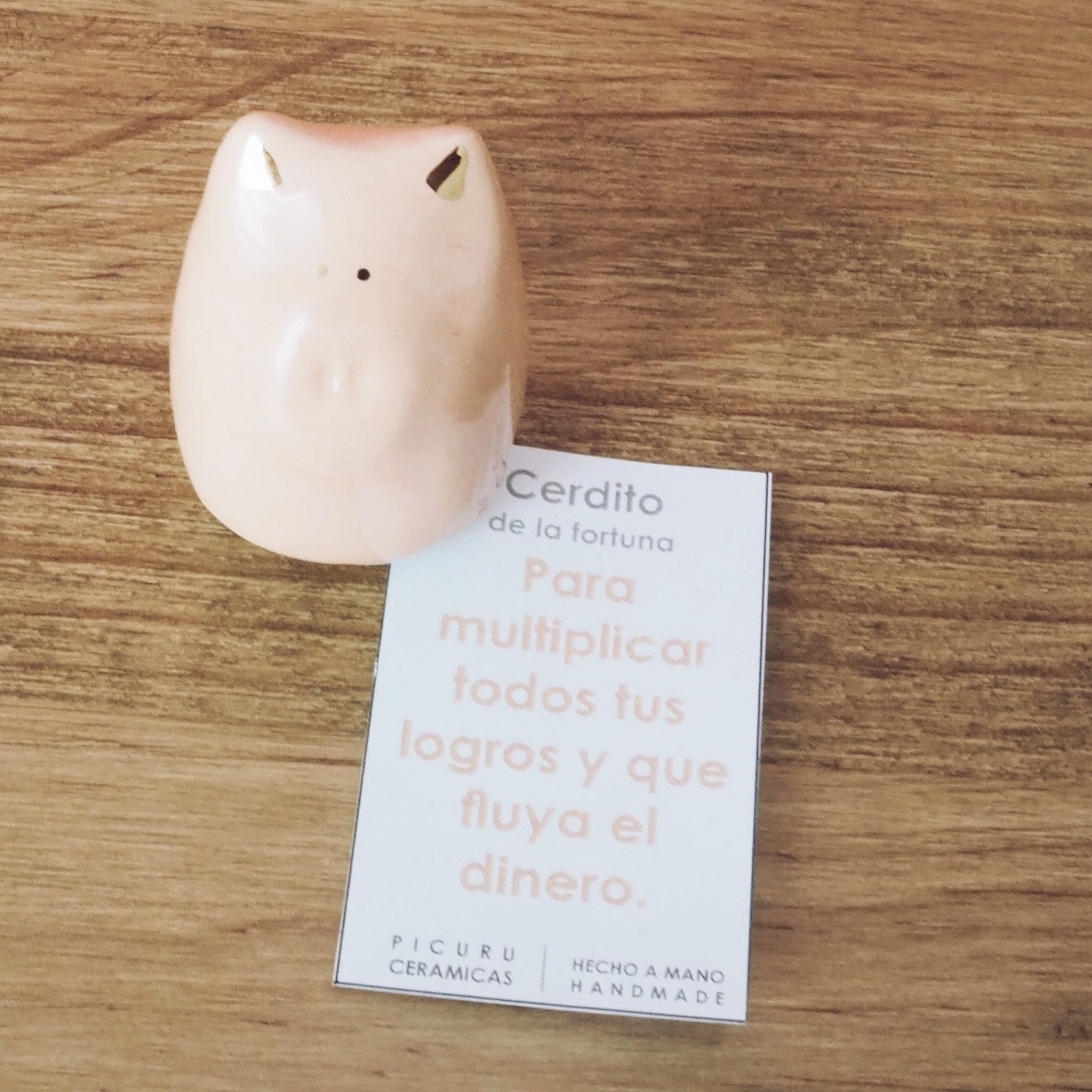Amuletos cerámica Lustre Oro