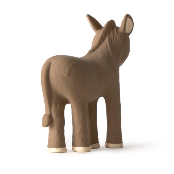 Juguetes biodegradables. Mordedor con forma de burro