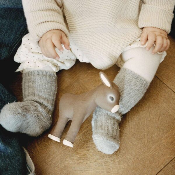Juguetes biodegradables. Mordedor con forma de burro