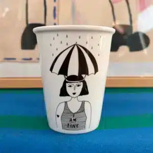Vaso cerámica I'm fine