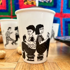 Vaso cerámica Book lovers