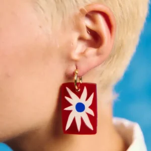 Pendientes Estrella roja