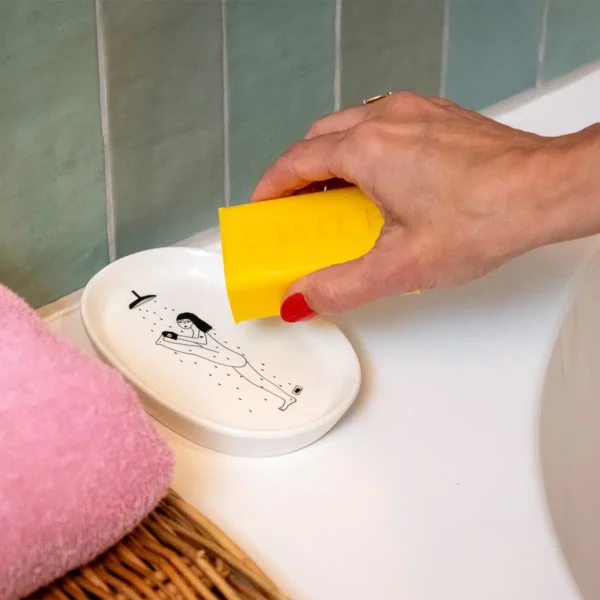 Jabonera Yoga en la ducha