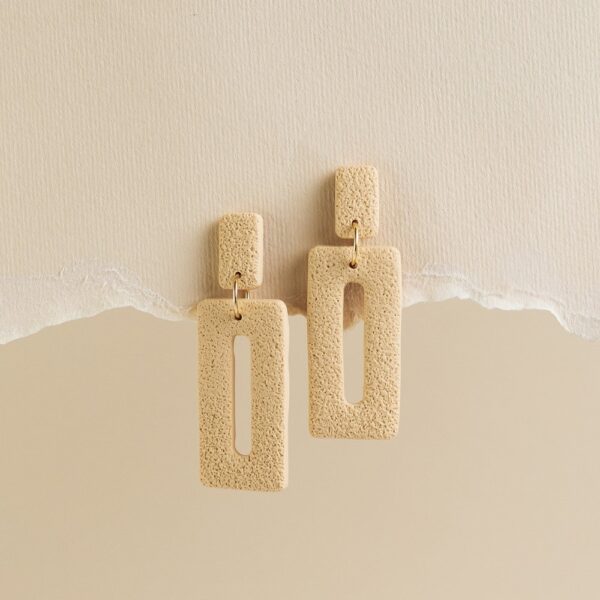 Pendientes Kate beige