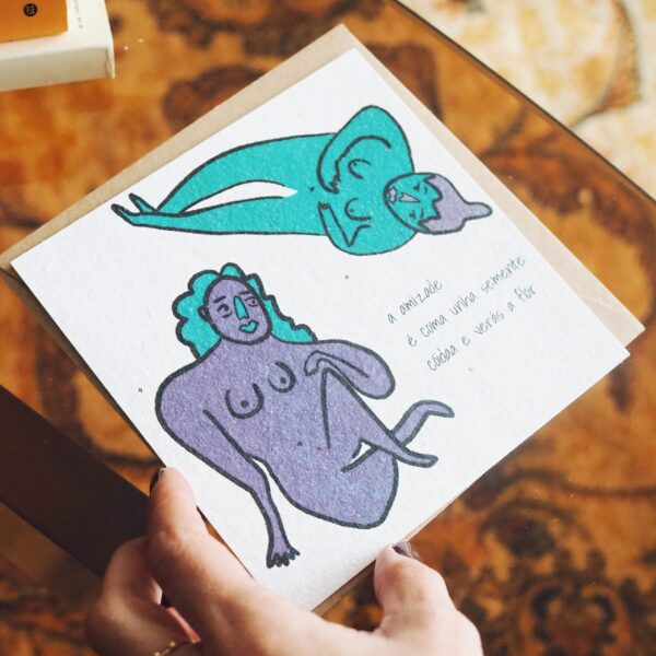 Tarjeta plantable Amizade