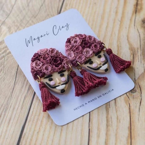Pendientes Entroido Camelia