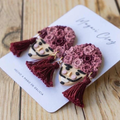 Pendientes Entroido Camelia