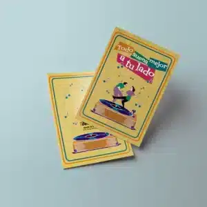 Postal Todo suena mejor a tu lado