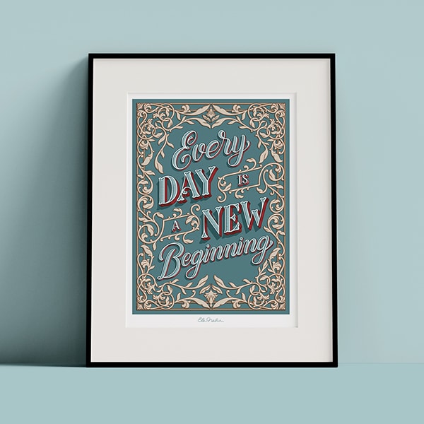 Lámina Every day is