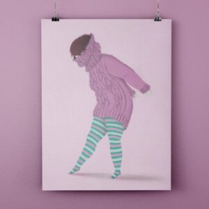 Lámina Vestirse o desvestirse Rosa