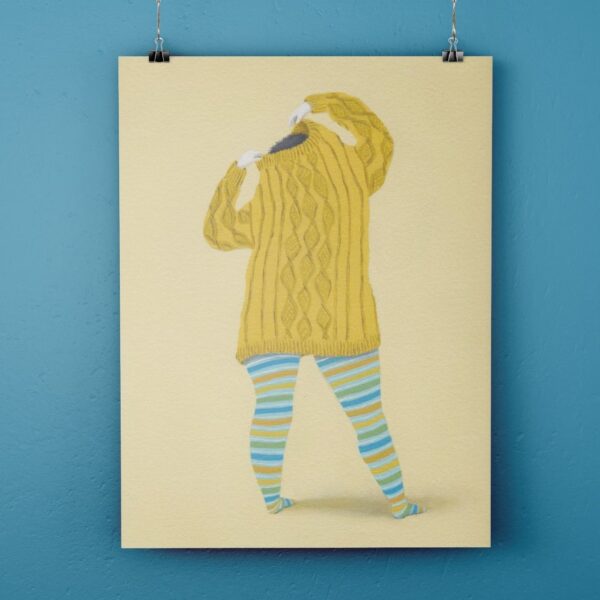 Lámina Vestirse o desvestirse Amarilla