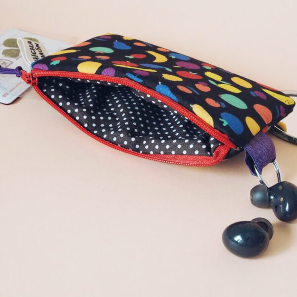 Monedero llavero frutas