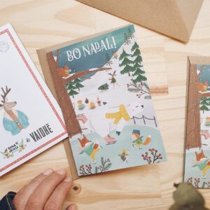 Postal Bo Nadal con sobre