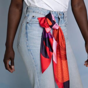 Pañuelo Flores rojas