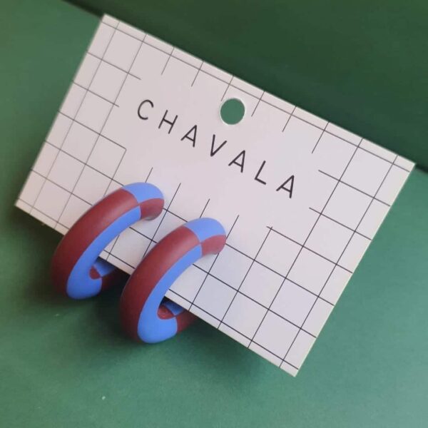Aros de arcilla polimérica.