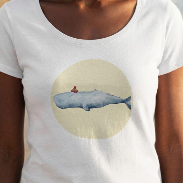 Camiseta entallada ballena
