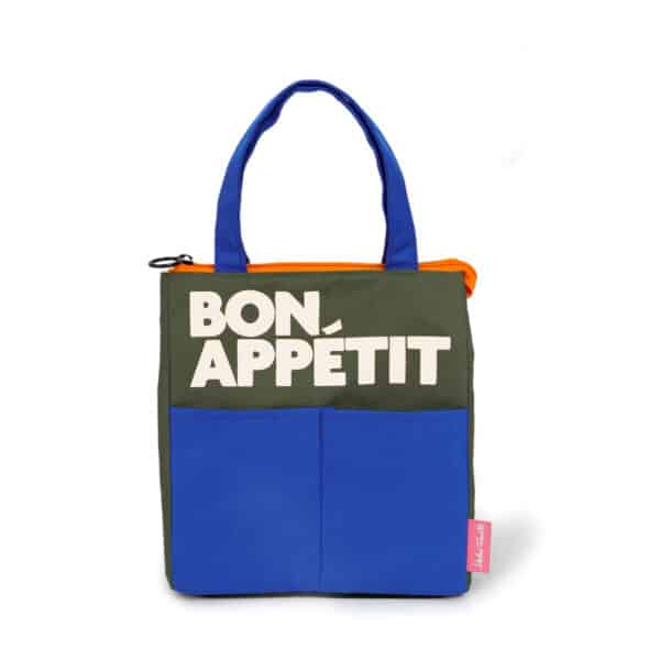 Bolsa de almuerzo isotérmica azul
