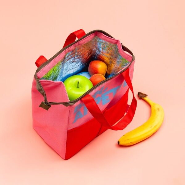 Bolsa de almuerzo isotérmica roja