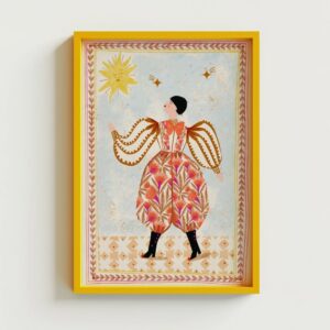 La lámina ilustrada “Hombre folclórico”