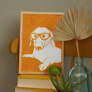 Lámina Perrito flashero